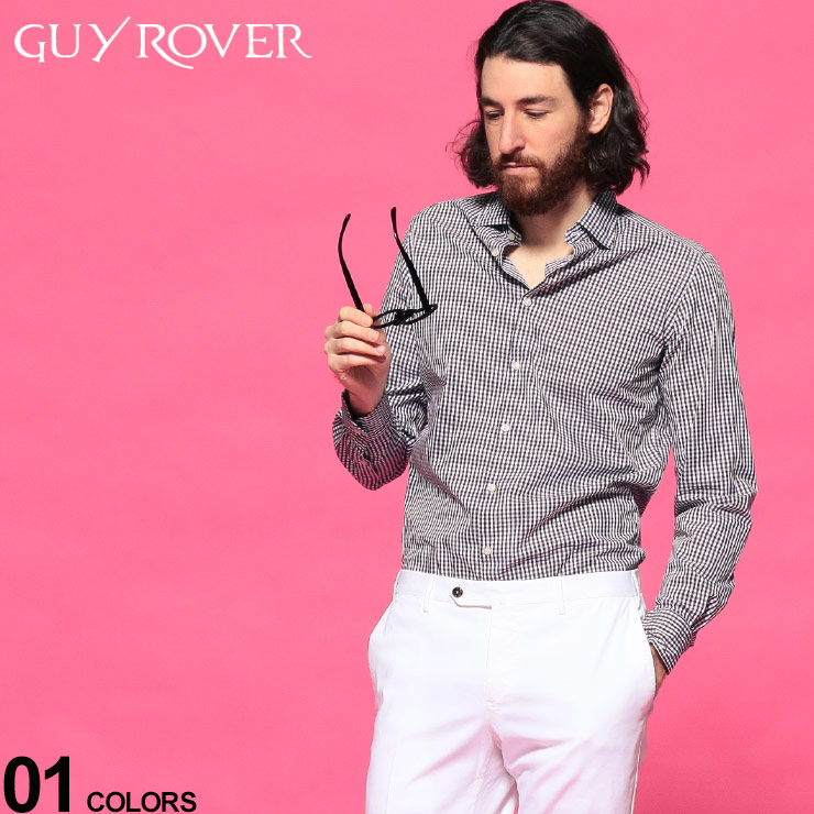 人気ブランドの新作 ギローバー メンズ Guy Rover ギンガムチェック 長袖 シャツ ブランド トップス チェックシャツ Grv2510l ゼンオンライン店 世界有名な Aqsasport Org