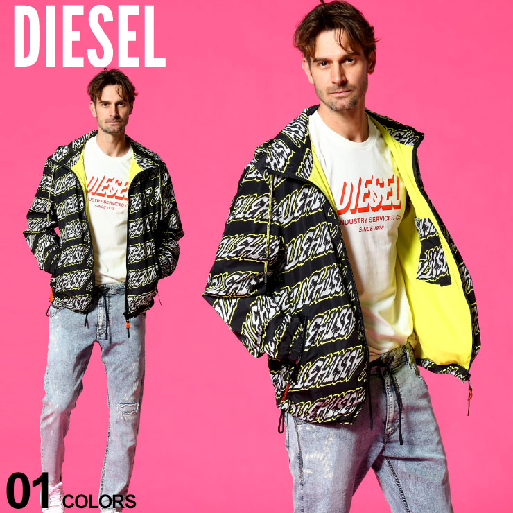 最愛 ディーゼル メンズ シェルジャケット Diesel ロゴ 総柄 フード ブルゾン パーカー ブランド アウター ブルゾン Dssmfmeauq ゼンオンライン店 高品質 Aqsasport Org