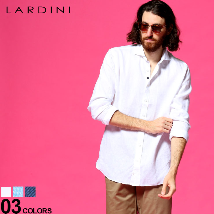 高質で安価 楽天市場 Lardini ラルディーニ 麻100 ホリゾンタルカラー 長袖 シャツ ブランド メンズ トップス 麻シャツ リネン Ldciroelc14 Sale 1 C ゼンオンライン楽天市場店 流行に Haalhawal Com