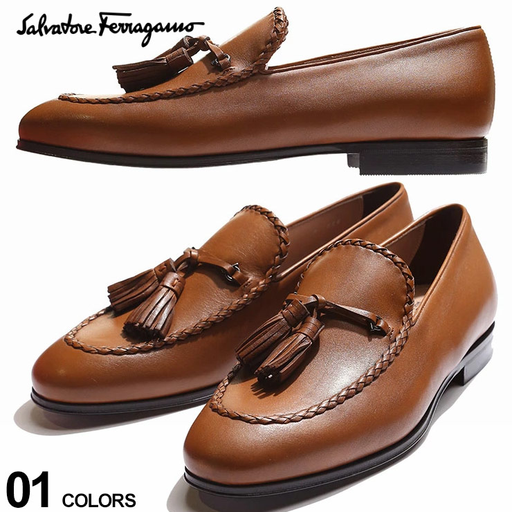 Salvatore Ferragamo サルヴァトーレフェラガモ レザー タッセル ローファー Patrick ブランド メンズ シューズ 靴 革靴 Fg Sale 4 A 最高の