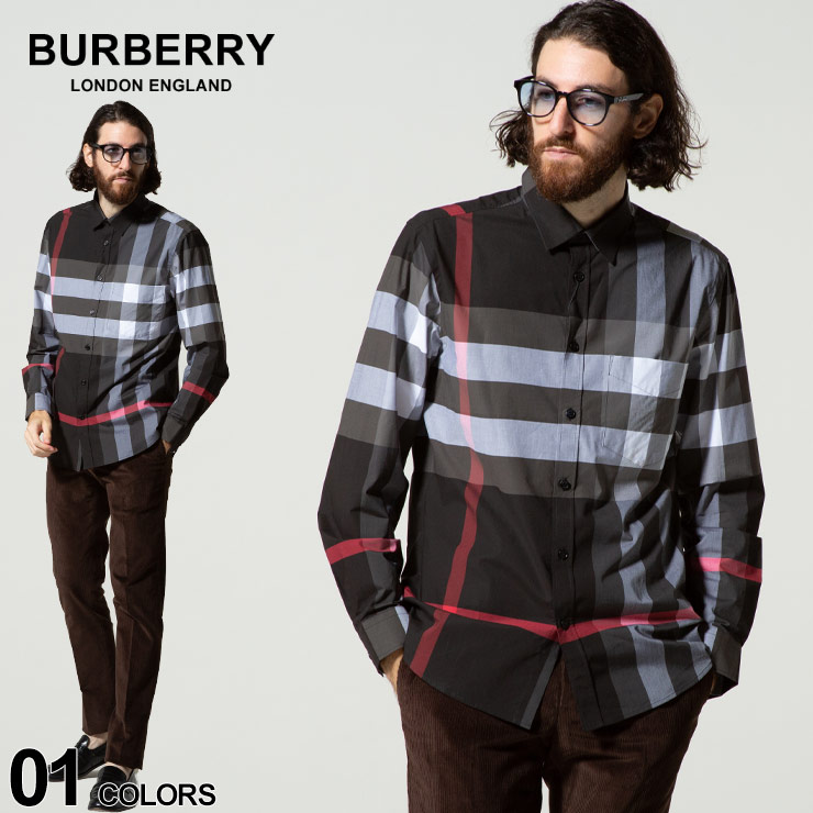 オープニング バーバリー メンズ BURBERRY チェック柄 ストレッチ