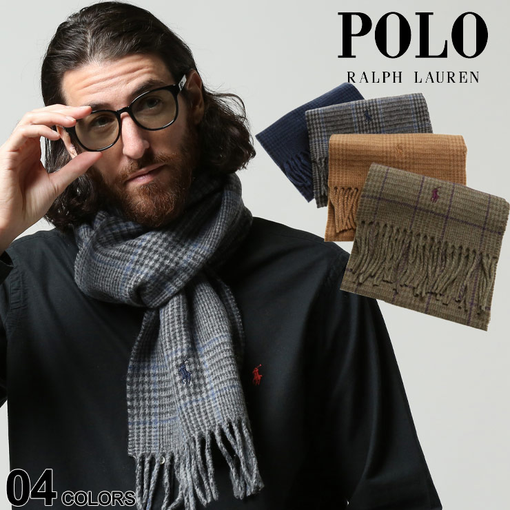 楽天市場】POLO RALPH LAUREN ポロラルフローレン リバーシブル ワンポイント マフラー ブランド メンズ レディース マフラー ウール  RLPC0455 : ゼンオンライン楽天市場店