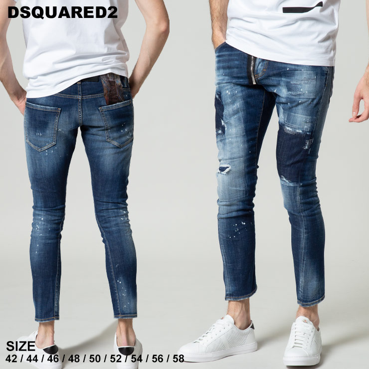 楽天市場】ディースクエアード パンツ メンズ DSQUARED2 ダメージ加工 