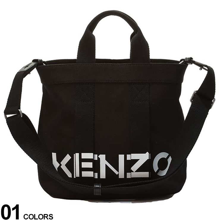 初回限定 ケンゾー バッグ メンズ Kenzo ショルダー バッグ トート バッグ ブランド ロゴ プリント 男性 鞄 黒 クロ ブラック Kzfc52sa910f01 限定sale Kanematsuusa Com