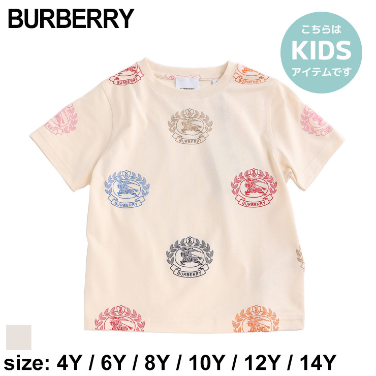 美品　Burberry Tシャツ　6y BURBERRY バーバリー チルドレン キッズ 肩チェック赤Tシャツ 6Y