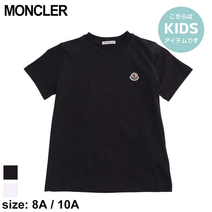 モンクレール MONCLER クルーネックTシャツ ワンポイント 刺繍ロゴ-