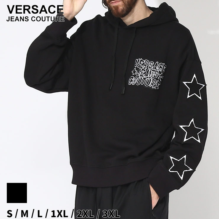 【Versace】メドゥーサ グレカ スウェット パーカー グレー ロゴ Versace】メドゥーサ グレカ スウェット パーカー グレー ロゴ