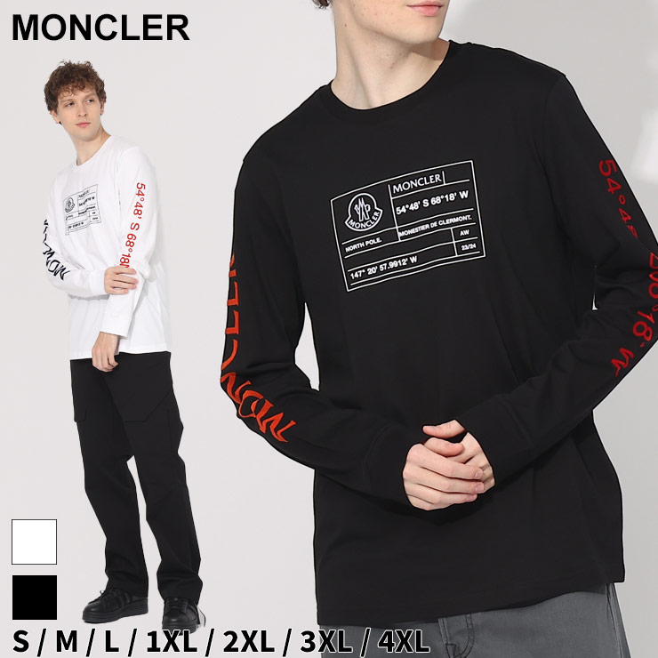 楽天市場】モンクレール Tシャツ 長袖 MONCLER メンズ ロンT ロゴ