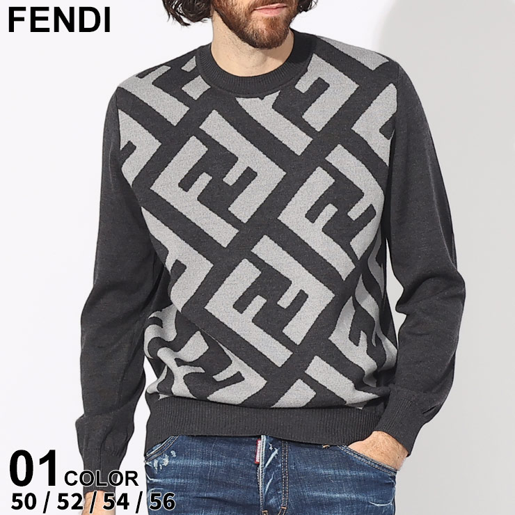 FENDI FFロゴ ストライプラインジャカードニットセーター 楽天市場】フェンディ FENDI FFロゴ ジャガードニット セーター