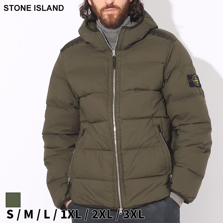 楽天市場】ストーンアイランド ダウンジャケット STONE ISLAND メンズ ダウン ストレッチナイロン ロゴ フルジップ 紺 ネービー ブランド  アウター ブルゾン スタンド 大きいサイズあり SI791544028 : ゼンオンライン楽天市場店