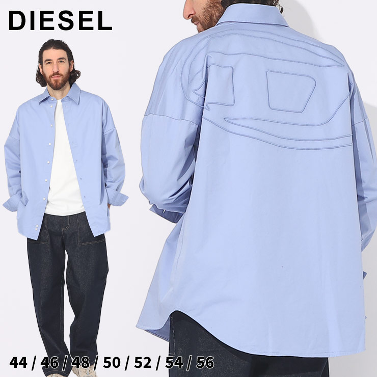 楽天市場】DIESEL (ディーゼル) コットン 刺繍バックロゴ 長袖