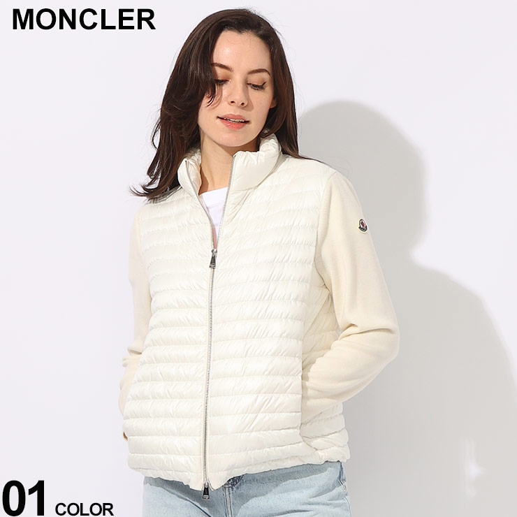 モンクレール　ニットダウン　ホワイト 楽天市場】MONCLER モンクレール ニット ダウン カーディガン