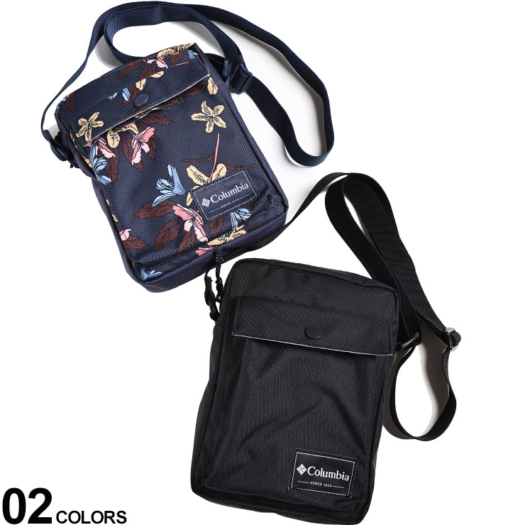 希少レアColumbia ボディバッグ 花柄 黒 コロンビア COLUMBIA パナシーア ヒップバッグ PU8666 ボディ