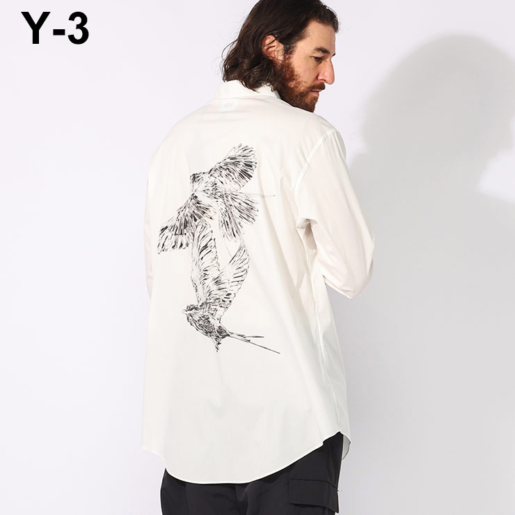 ワイスリー Y-3 ストレッチ コットン グラフィックプリント 長袖 シャツ GFX Y3JE9273 ブランド メンズ 男性 トップス シャツ 長袖シャツ 16,418円