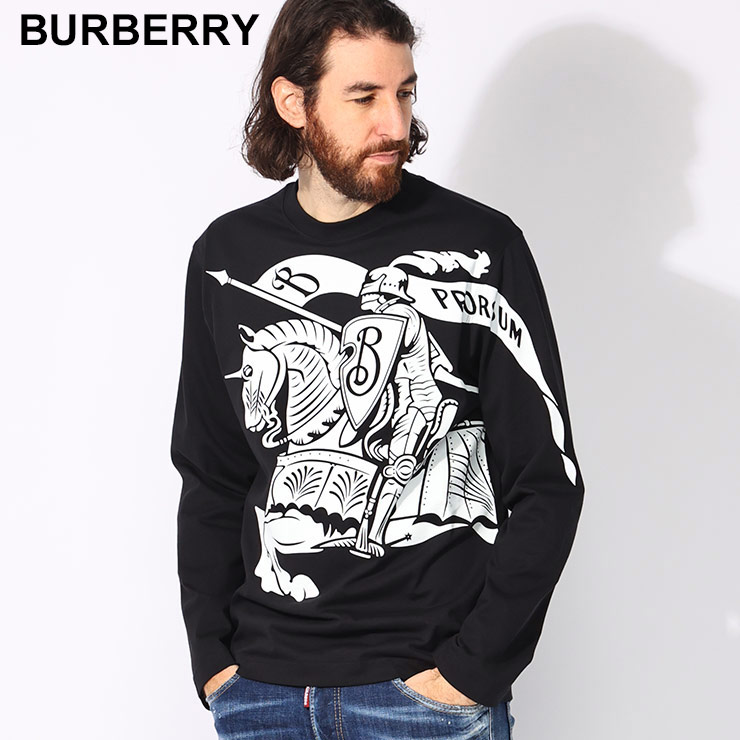 BURBERRY バーバリー 長袖 カットソー 8095157 レディース ホースプリント ロンT EKD ロゴ  ジャージー クルーネック A1189/BLACK 楽天市場】BURBERRY バーバリー 長袖 カットソー 8095157
