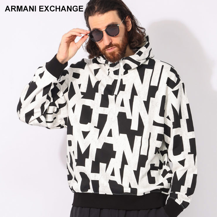 Armani Exchange ロゴ スウェット フルジップアップ パーカー ARMANI EXCHANGE アルマーニ エクスチェンジ パーカー