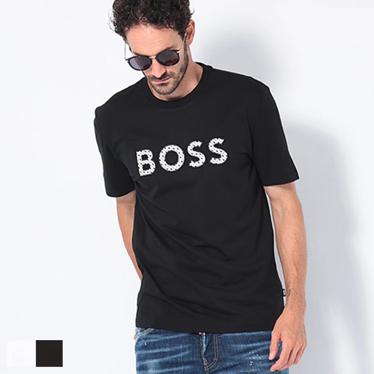 楽天市場】ヒューゴボス HUGO BOSS 刺繍×プリント ロゴ クルー