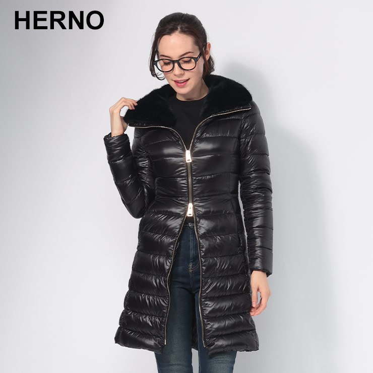 楽天市場】ヘルノ HERNO フェイクファー取り外し フルジップ