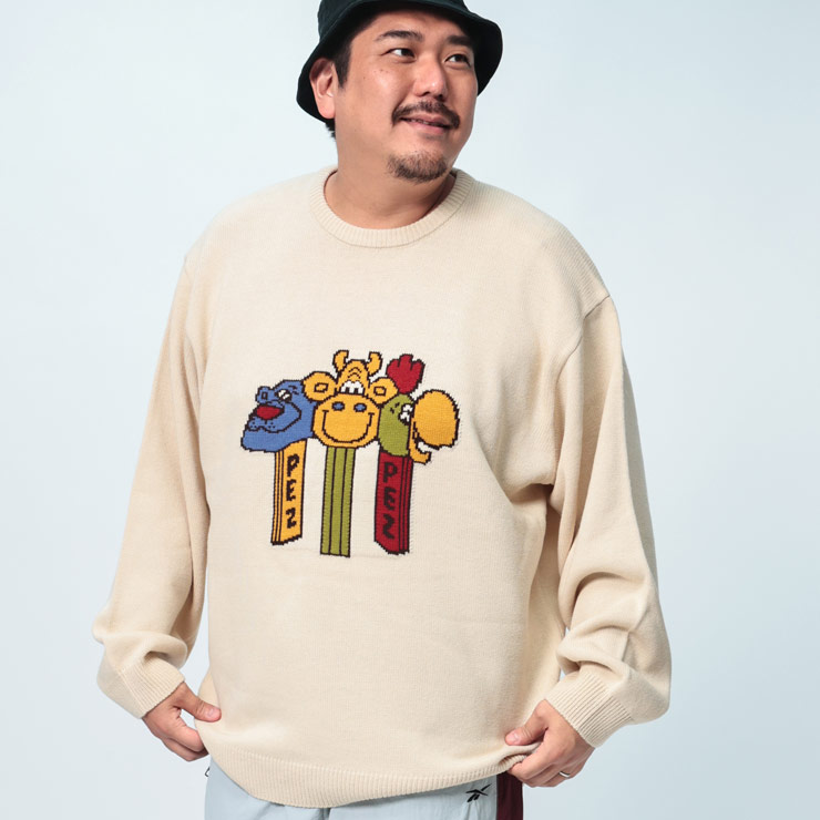 PIUIGUALE3 ベージュ 長袖セーター 楽天市場】PEZ ペッツ 長袖 ニット