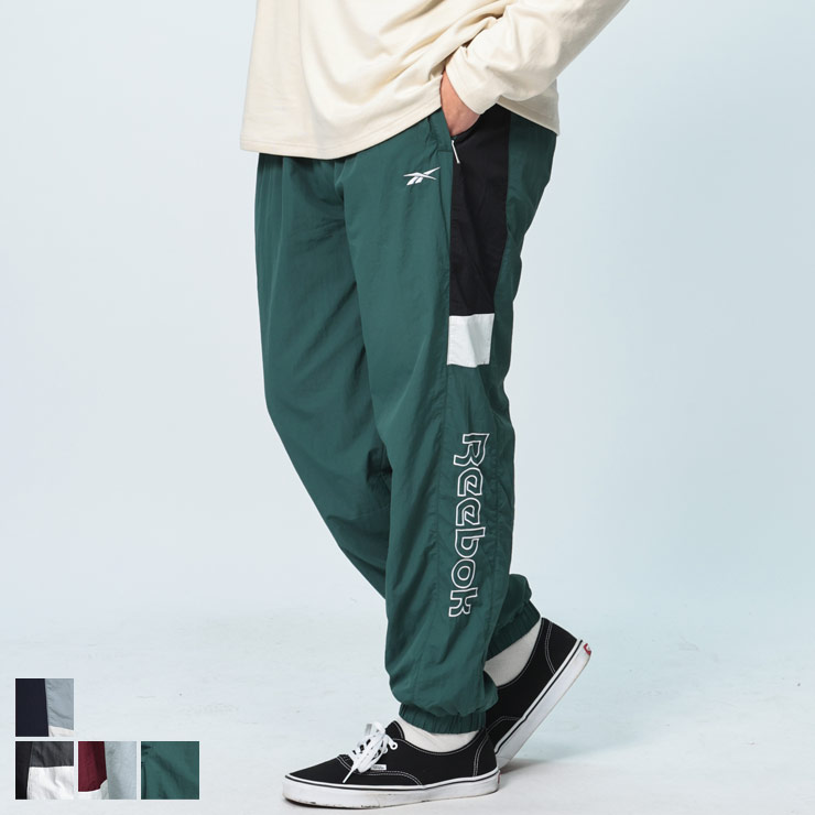 reebok ナイロンパンツ ホワイト/ネイビー サイドストライプ Lサイズ 楽天市場】REEBOK リーボック ロングパンツ 大きいサイズ メンズ