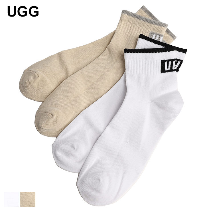 楽天市場】UGG (アグ)レアンダー ロゴ クルー 2 パック 1172201 メンズ