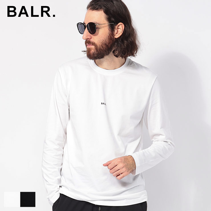 楽天市場】BALR. ボーラー ロングTシャツ ロンT ブラック ロゴプリント