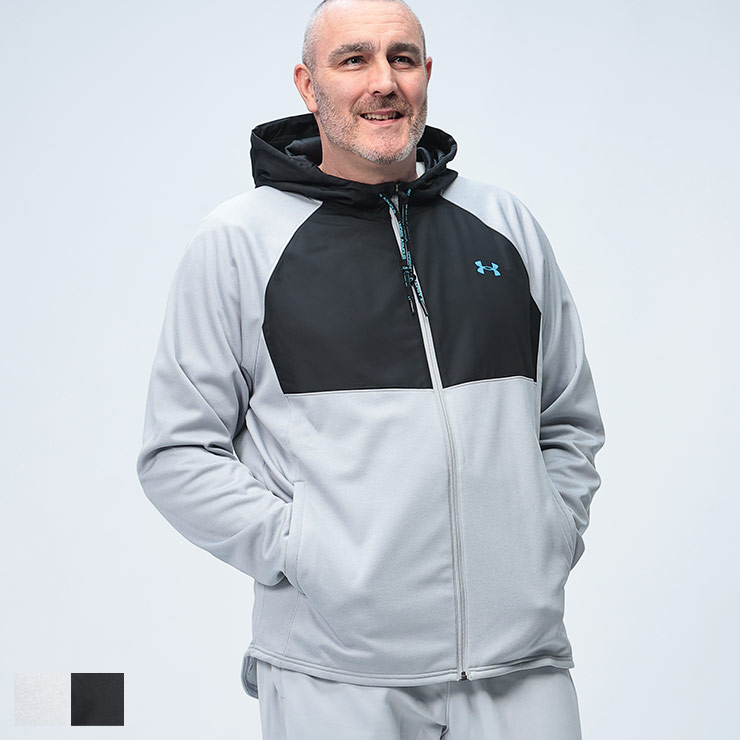 アンダーアーマーSTORM ジップアップ パーカー 裏起毛ブラック Lサイズ UNDER ARMOUR（アンダーアーマー）の「スウェットフルジップパーカー