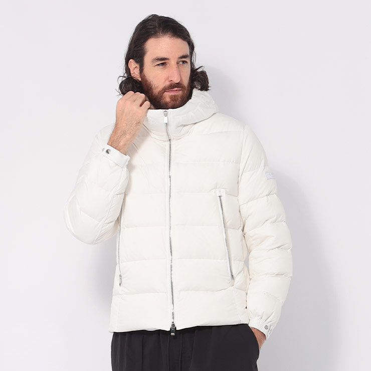 タトラス TATRAS ダウン メンズ フードロゴ マット素材 ショートダウンジャケット CASSIMASO TRCASSIMASO4 ブランド 男性 アウター ジャケット ブルゾン フード ロゴ 60,440円