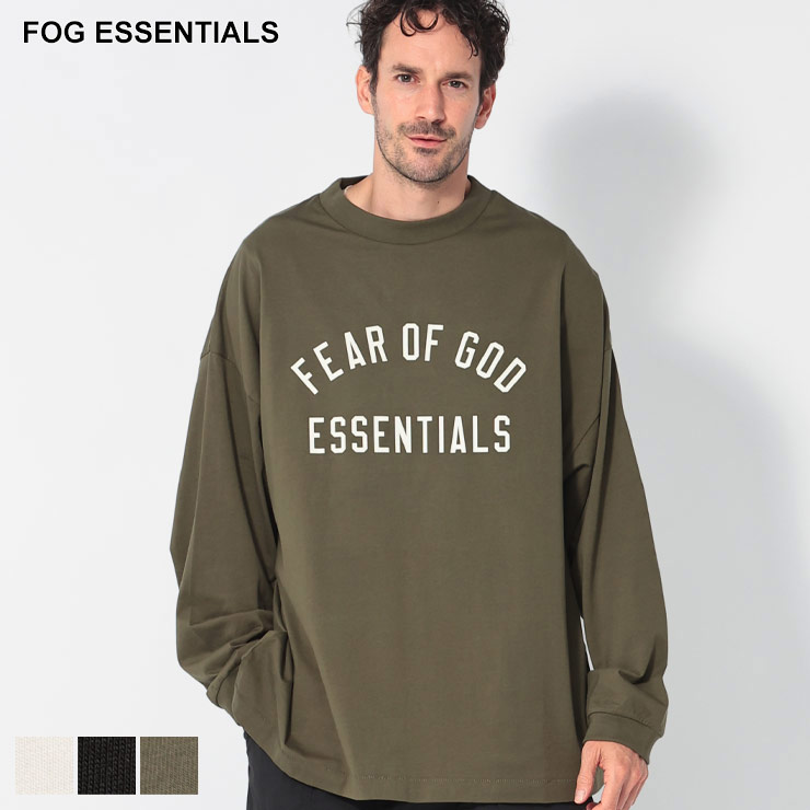 FOG ESSENTIALS/エッセンシャルズ フロック/長袖Tシャツ S FOG ESSENTIALS tシャツ ESSENTIALS/エッセンシャルズ BACK LOGO