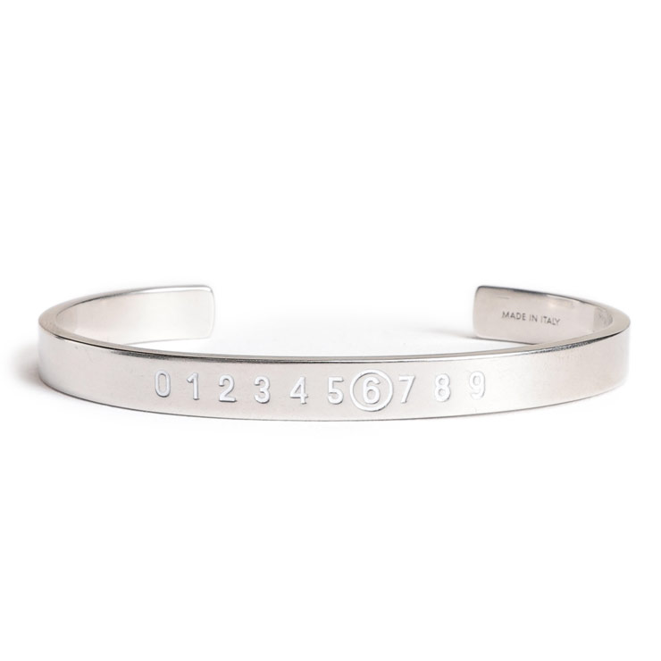 メゾンマルジェラ　ナンバーバングル　シルバー　Sサイズ 楽天市場】【定価83,600円(税込)】Maison Margiela メゾン
