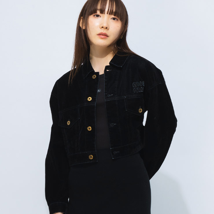 ミュウミュウ コットンサテン ジャケット ロゴ付き 三越伊勢丹 | MIU MIU/ミュウミュウ通販 | テクニカル