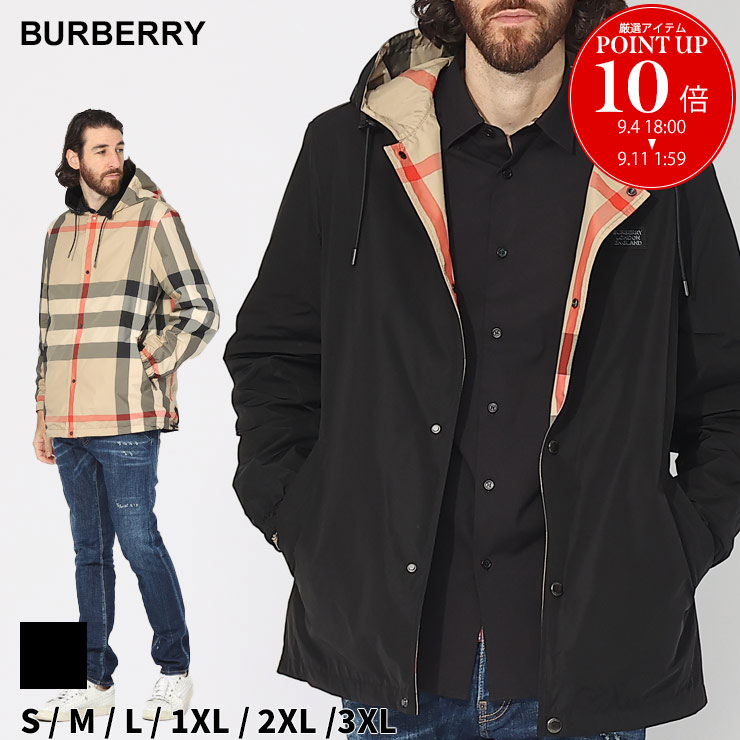 バーバリー　ナイロンジャケット　burberry アウター　ブルゾン BURBERRY バーバリー アウター チェック ドローストリング