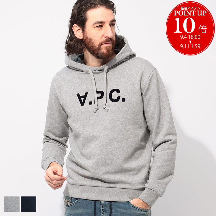 A.P.C アーペーセー　ロゴ刺繍　プルオーバー　パーカー　フーディ　スウェット 楽天市場】APC A.P.C. アーペーセー パーカー HOODIE BOXY MICRO