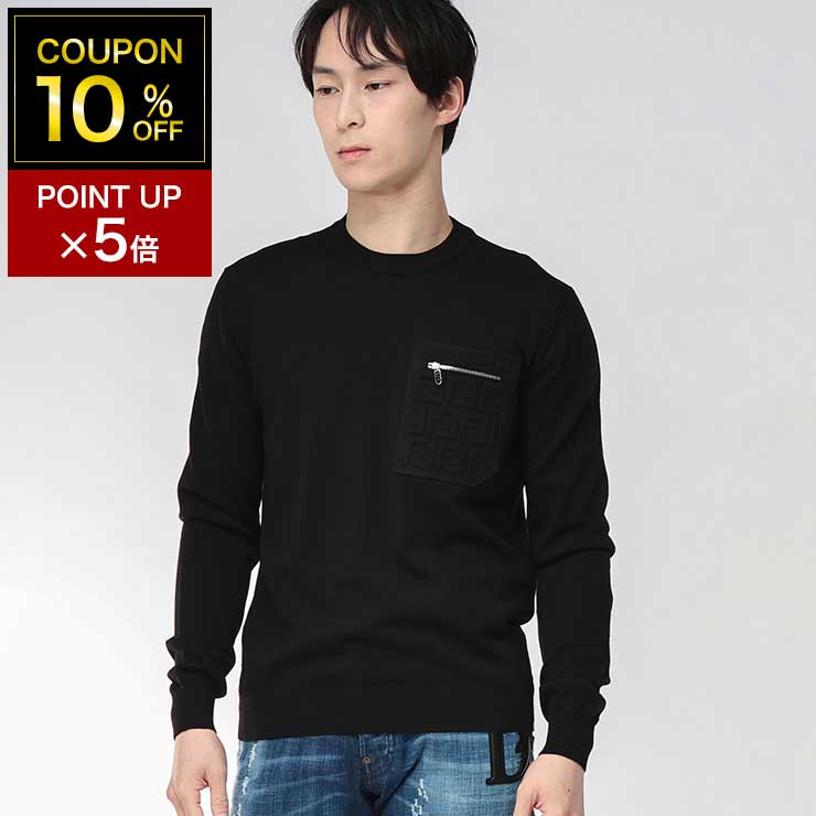 美品✨ フェンディ ズッカ ニット ファブリック メンズ 26cm相当 楽天市場】フェンディ FENDI メンズ トップス ニット セーター ロゴ