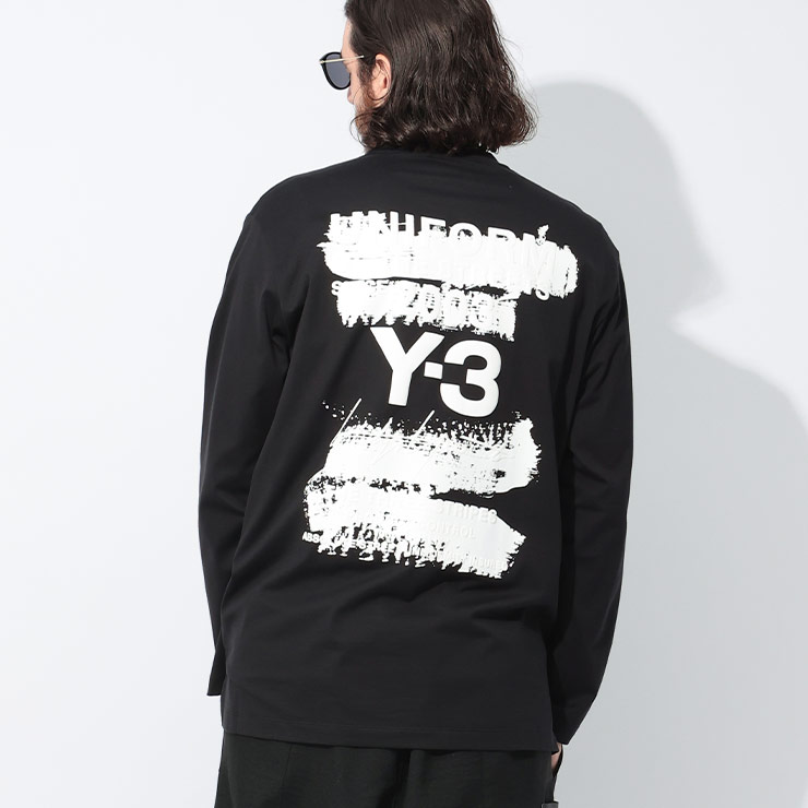 アディダス・ワイスリー／ADIDAS・Y-3|グラフィックTシャツ(黒) Y-3 GRAPHIC SHORT SLEEVE TEE Y-3│Y-3 ワイスリー