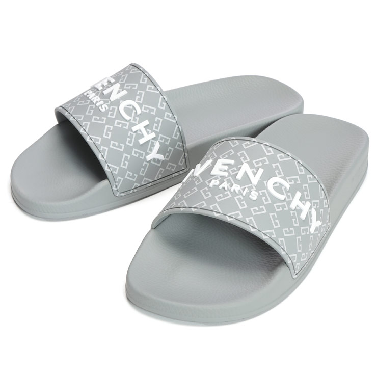 新品未使用★ジバンシィ・エンボス加工ブランドロゴ サンダル(25㎝相当) Givenchy ロゴエンボス サンダル | ブラック | FARFETCH JP