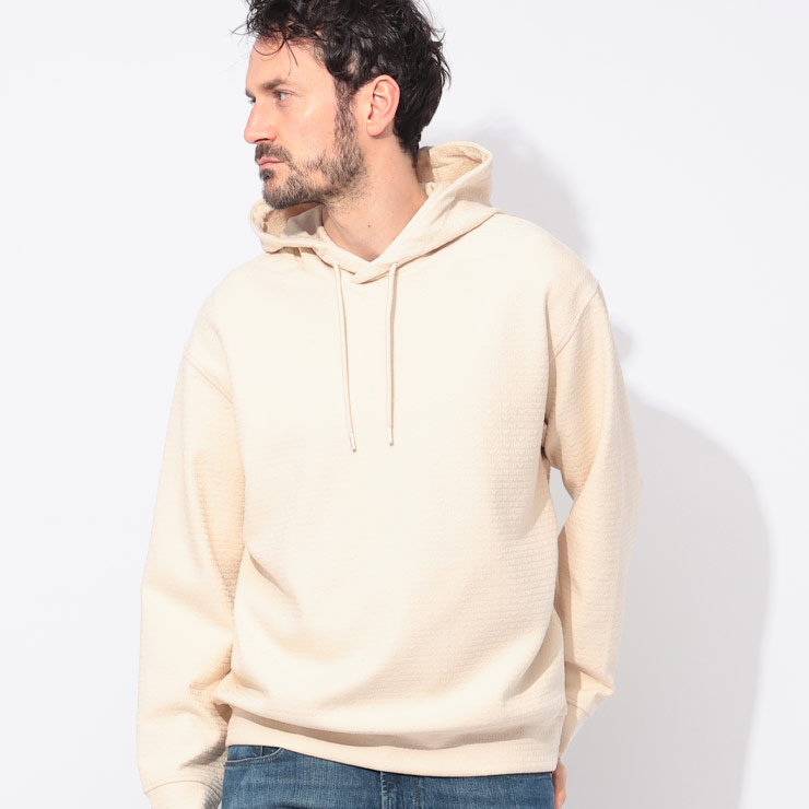 Emporio Armani◆パーカー 国内未入荷 ベージュ コットン ロゴ EMPORIO ARMANI 【並行輸入品】【アウトレットセール