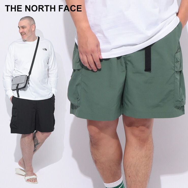 THE NORTH FACE (ザ ノースフェイス) ウエストベルト ナイロン カーゴ ショートパンツ NF0A8BJGD22 大きいサイズ メンズ ボトムス ショートパンツ ショートパンツ アウトドア キャンプ