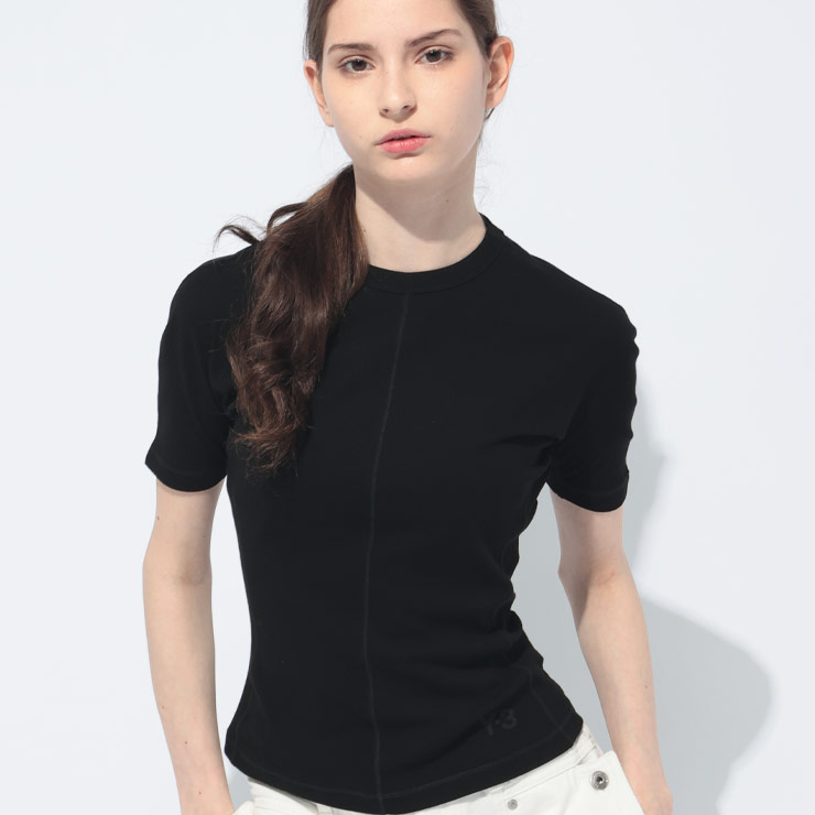 ワイスリー Y-3 ストレッチ 切替 半袖 Ｔシャツ FITTED Y3LHY1249 ブランド レディース 半袖 Tシャツ 切り替え ストレッチ sale_8_a