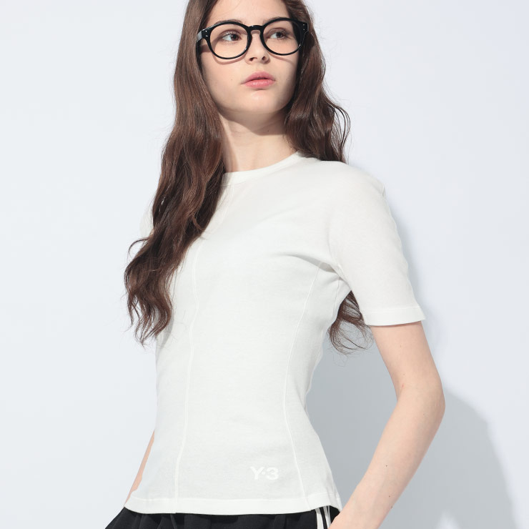 ワイスリー Y-3 ストレッチ 切替 半袖 Ｔシャツ FITTED Y3HY1403 ブランド レディース 半袖 Tシャツ 切り替え ストレッチ sale_8_a