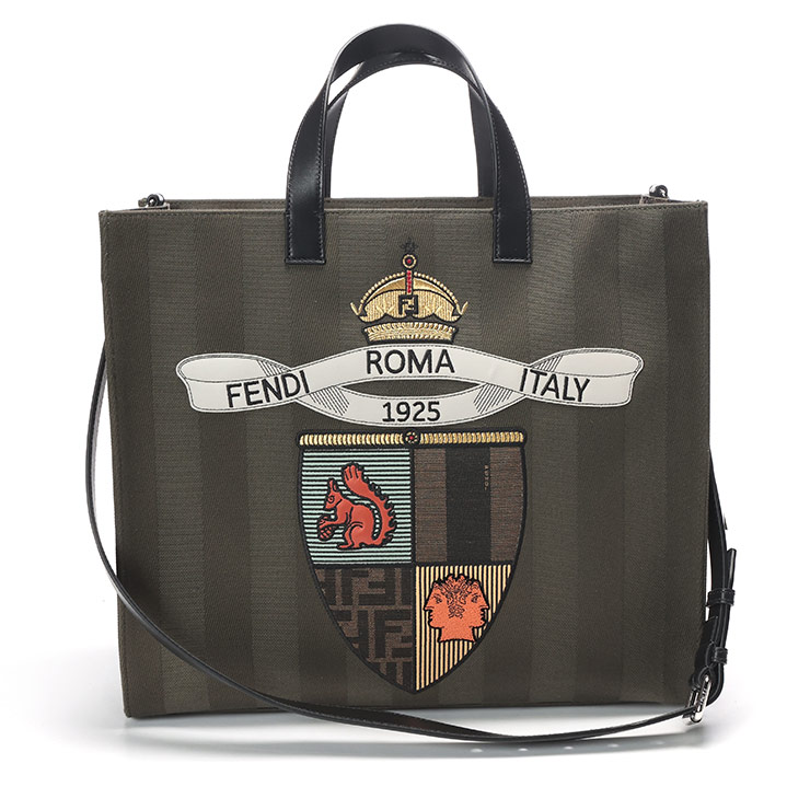 送関込【FENDI】 FF ロゴ ジャカード トートバッグ 2way 送関込【FENDI】 FF ロゴ ジャカード トートバッグ 2way