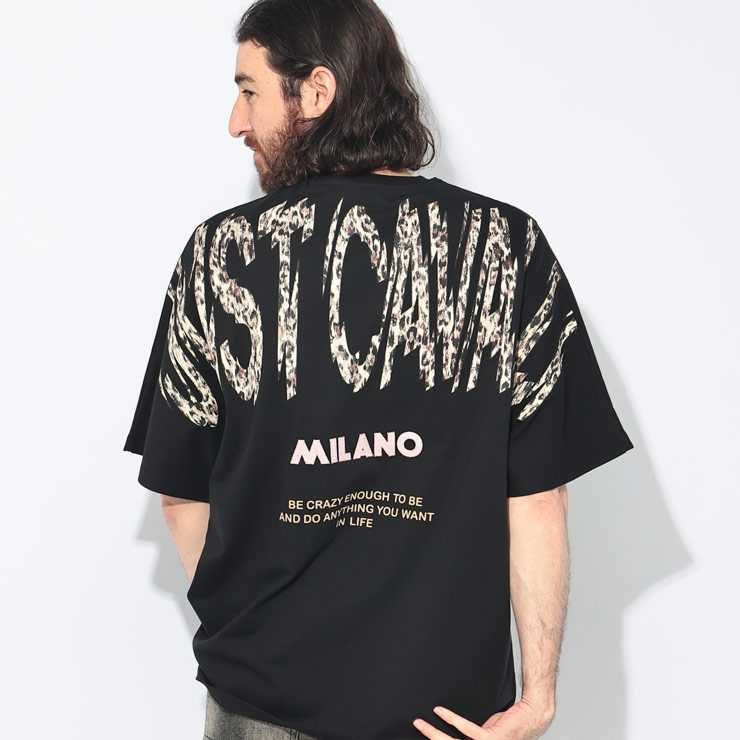 ジャスト カヴァリ Just cavalli バックロゴ クルーネック 半袖 Tシャツ JC78OAHA05 ブランド メンズ 男性 トップス Tシャツ コットン プリント 春 夏 sale_1_a｜ゼンオンライン店
