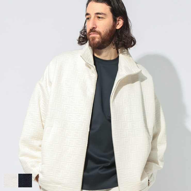 FENDI フェンディ　バイカラー ショートジャケット クロップド丈 FENDI フェンディ ウールダブルフェイス FFリバーシブル