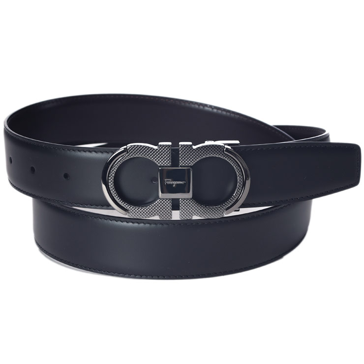☆未使用品☆FERRAGAMO リバーシブルベルト ガンチーニバックル レザー FERRAGAMO フェラガモ リバーシブル ガンチーニ ベルト メンズ