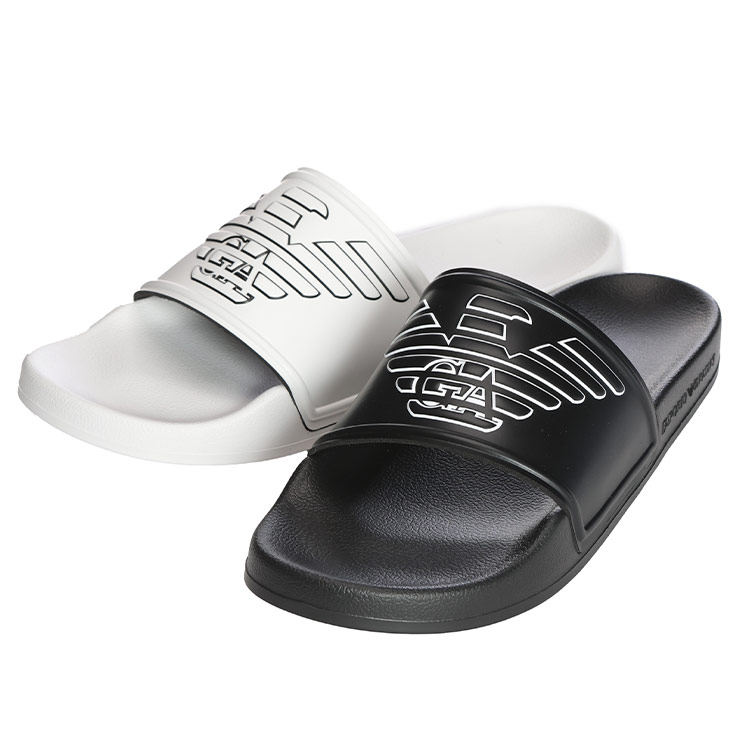 エンポリオアルマーニ EMPORIO ARMANI エンボスイーグル スライドサンダル EASXVPS11XR273 ブランド メンズ 男性 シューズ 靴 サンダル シャワーサンダル フラット sale_4_d｜ゼンオンライン店