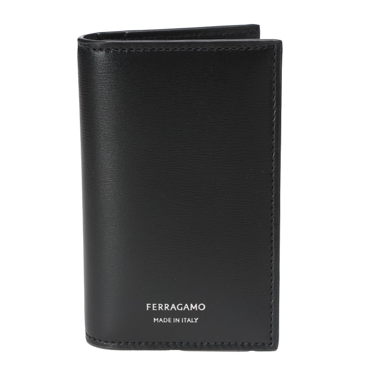 サルヴァトーレフェラガモ Salvatore Ferragamo ロゴ レザー カードケース FG661332770104 ブランド メンズ 男性 財布 ウォレット カード入れ 名刺入れ シンプル ギフト プレゼント sale_5_b｜ゼンオンライン店