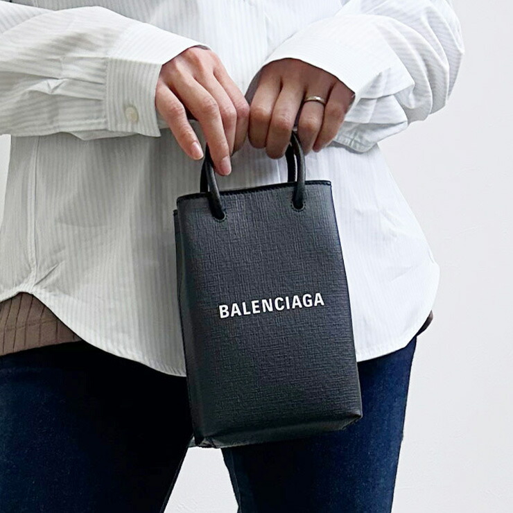 バレンシアガ フォンホルダー ストラップ 即納！BALENCIAGA フォンホルダー ストラップ付き BB MONOGRAM