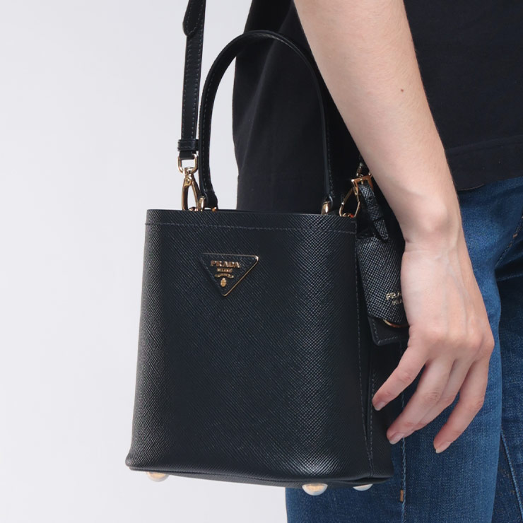 PRADAパイソン×クロコ×スウェード♪ダブル♪ハンドバッグ2WAY 楽天市場】【未使用品】 プラダ 2WAYバッグ サフィアーノ レザー