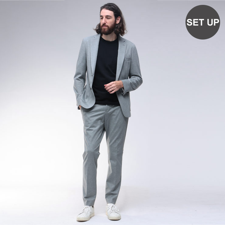 HUGO BOSS シングルセットアップスーツ フォーマル グレー/TW29 7669202943.jpg