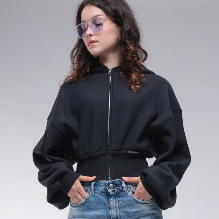 ALEXANDER WANG フロントロゴ クロップド プルオーバーパーカ XS 楽天市場】【8/1～3限定・最大2万円OFFクーポン配布中